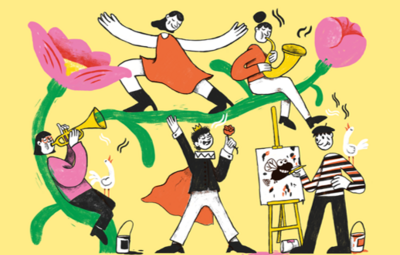 Centrum Ysara maakt plaats voor kunst tijdens kunstendag voor kinderen.